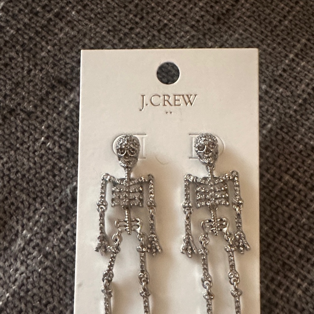 J. Crew Skeleton Earrings - Picture 2 of 3